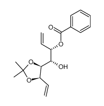 1,2,7,8-tetradeoxy-3-benzoyl-5,6-O-isopropylidene-D-allo-octa-1,7-dienitol Structure