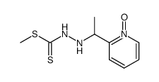 methyl 3-(1-(2-pyridinyl 1-oxide)ethyl)hydrazinecarbodithioate结构式