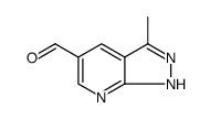 1H-Pyrazolo[3,4-b]pyridine-5-carboxaldehyde, 3-methyl structure