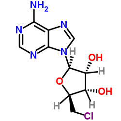 5’-氯-5’-脱氧腺苷结构式