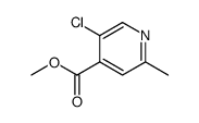 4-Pyridinecarboxylic acid, 5-chloro-2-methyl-, methyl ester Structure