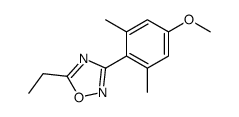 5-ethyl-3-(4-methoxy-2,6-dimethylphenyl)-1,2,4-oxadiazole结构式