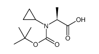 N-BOC-CYCLOPROPYLALANINE结构式