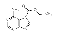 ethyl 6-aminopurine-7-carboxylate结构式