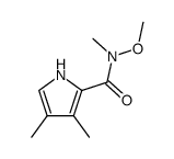 N-methoxy-N-methyl-3,4-dimethylpyrrole-2-carboxamide Structure