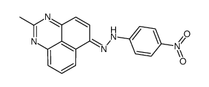 N-[(2-methylperimidin-6-ylidene)amino]-4-nitroaniline结构式