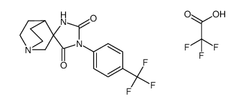 3'-(4-trifluoromethylphenyl)-quinuclidine-3-spiro-5'-hydantoins trifluoroacetate salt Structure