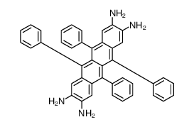 5,6,11,12-tetraphenyltetracene-2,3,8,9-tetramine结构式