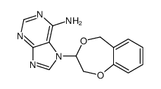 7-(3,5-dihydro-2H-1,4-benzodioxepin-3-yl)purin-6-amine结构式