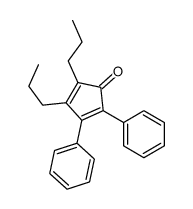 2,3-diphenyl-4,5-dipropylcyclopenta-2,4-dien-1-one结构式