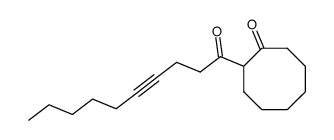 2-(Dec-4-inoyl)-cyclooctanon结构式