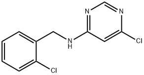 6-chloro-N-(2-chlorobenzyl)pyrimidin-4-amine Structure