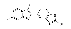 5-(3,7-dimethylimidazo[1,2-a]pyridin-2-yl)-3H-1,3-benzothiazol-2-one结构式