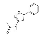 N-(5-phenyl-4,5-dihydro-isoxazol-3-yl)-acetamide结构式