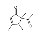 2-acetyl-1,2,5-trimethyl-1,2-dihydropyrrol-3-one结构式