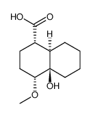 (+-)-4a-hydroxy-4t-methoxy-(4ar,8at)-decahydro-[1t]naphthoic acid结构式