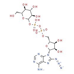 8-azidoadenosine diphosphate glucose结构式