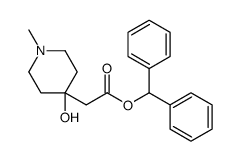 benzhydryl 2-(4-hydroxy-1-methylpiperidin-4-yl)acetate Structure