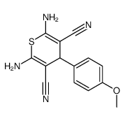 2,6-diamino-4-(4-methoxyphenyl)-4H-thiopyran-3,5-dicarbonitrile picture