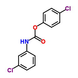 4-Chlorophenyl (3-chlorophenyl)carbamate structure