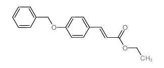 Ethyl 3-[4-(benzyloxy)phenyl]acrylate Structure