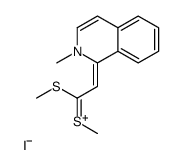 1-[2,2-bis(methylsulfanyl)ethenyl]-2-methylisoquinolin-2-ium,iodide结构式