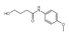 4-hydroxy-N-(4-methoxyphenyl)butanamide结构式