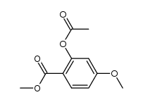 2-acetoxy-4-methoxy-benzoic acid methyl ester Structure