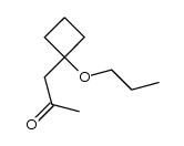 1-(1-propoxycyclobutyl)propan-2-one结构式