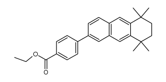 Ethyl 4-(5,6,7,8-Tetrahydro-5,5,8,8-tetramethyl-2-anthracenyl)benzoate结构式