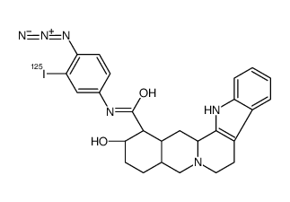 17-hydroxy-20-yohimban-16-(N-(4-azido-3-iodo)phenyl)carboxamide结构式