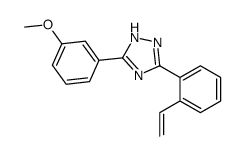 5-(2-ethenylphenyl)-3-(3-methoxyphenyl)-1H-1,2,4-triazole Structure