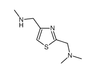 (2-Dimethylaminomethyl-thiazol-4-ylmethyl)-methyl-amine结构式