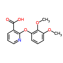 2-(2,3-Dimethoxyphenoxy)nicotinic acid结构式