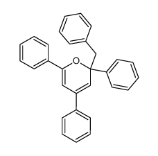 2-benzyl-2,4,6-triphenyl-2H-pyran Structure