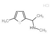 甲基[1-(5-甲基噻吩-2-基)乙基]胺盐酸盐结构式