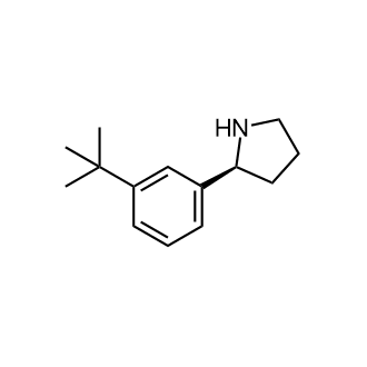 (S)-2-(3-(tert-Butyl)phenyl)pyrrolidine structure