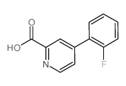 4-(2-Fluorophenyl)pyridine-2-carboxylic acid structure