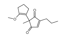 2'-methoxy-1-methyl-3-propyl-[1,1'-bi(cyclopentane)]-1',3-diene-2,5-dione结构式