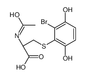 2-bromo-3-(N-acetylcystein-S-yl)hydroquinone Structure