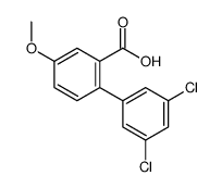 2-(3,5-dichlorophenyl)-5-methoxybenzoic acid结构式