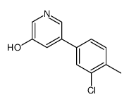 5-(3-chloro-4-methylphenyl)pyridin-3-ol结构式