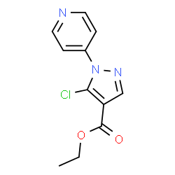 ETHYL5-CHLORO-1-(PYRIDIN-4-YL)-1H-PYRAZOLE-4-CARBOXYLATE结构式