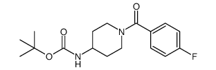 tert-butyl (1-(4-fluorobenzoyl)piperidin-4-yl)carbamate Structure