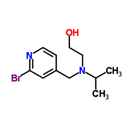 2-{[(2-Bromo-4-pyridinyl)methyl](isopropyl)amino}ethanol结构式