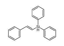 trans-1-diphenylsilyl-2-phenylethene Structure