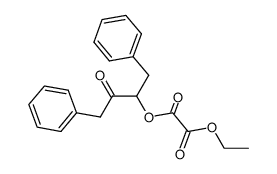3-oxo-1,4-diphenylbutan-2-yl ethyl oxalate结构式