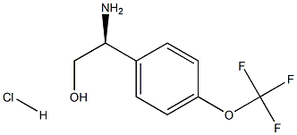 (S)-2-Amino-2-(4-(trifluoromethoxy)phenyl)ethanol hydrochloride structure