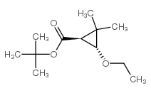 Cyclopropanecarboxylic acid, 3-ethoxy-2,2-dimethyl-, 1,1-dimethylethyl ester, trans- (9CI)结构式