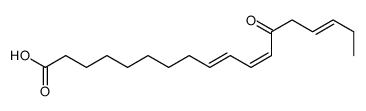 13-oxooctadeca-9,11,15-trienoic acid Structure